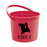 Personalised Halloween Bucket Red