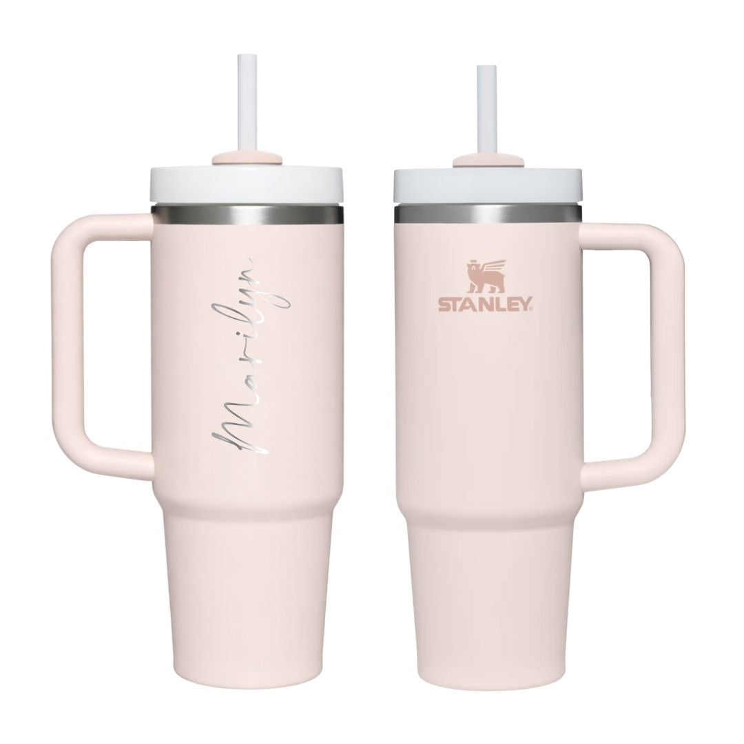 Personalised Stanley Quencher H2.0 Flowstate 0.89L - Rose Quartz 2.0