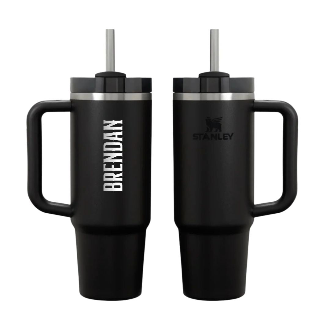 Personalised Stanley Quencher H2.0 Flowstate 0.89L - Black 2.0