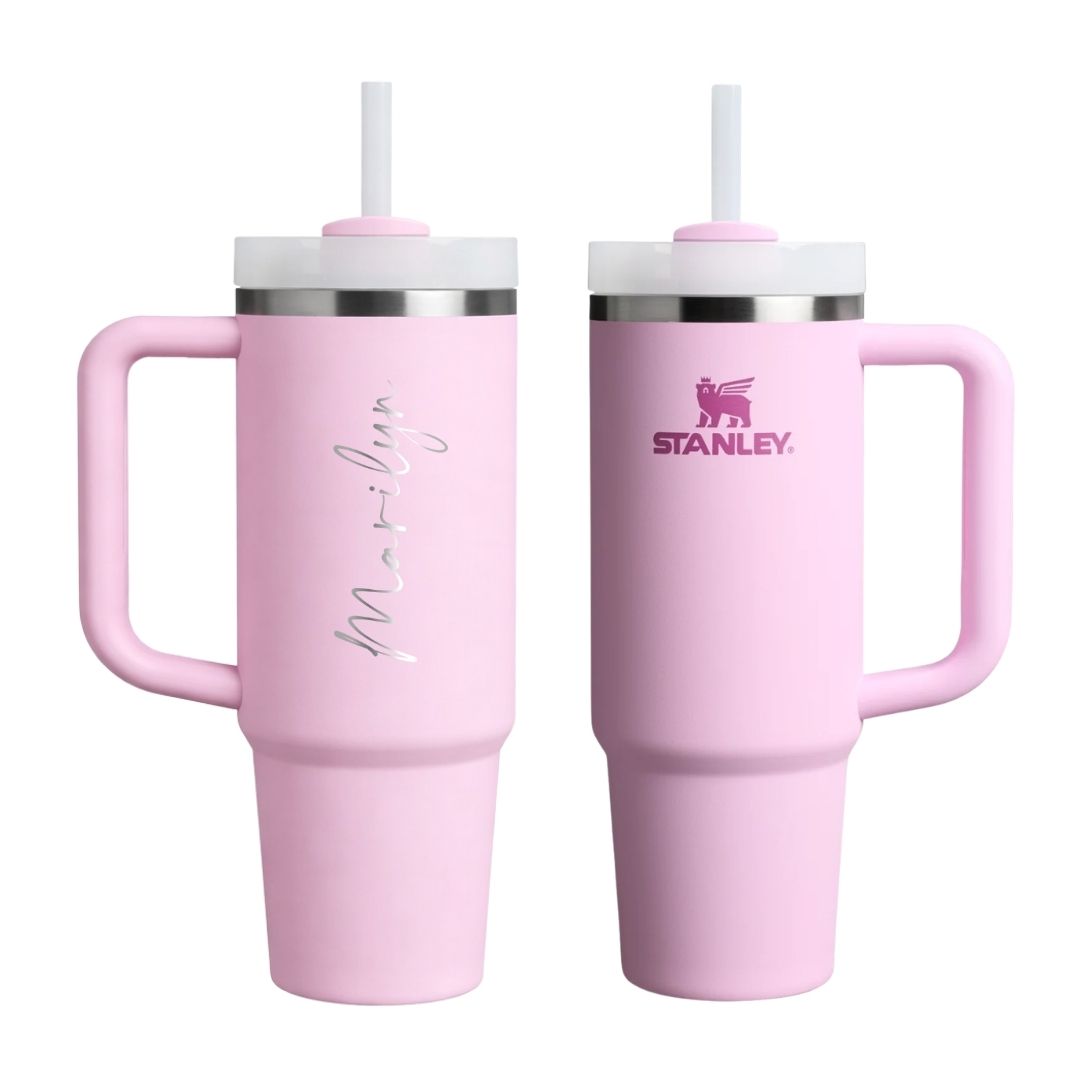 Personalised Stanley Quencher H2.0 Flowstate 0.89L - Cherry Blossom