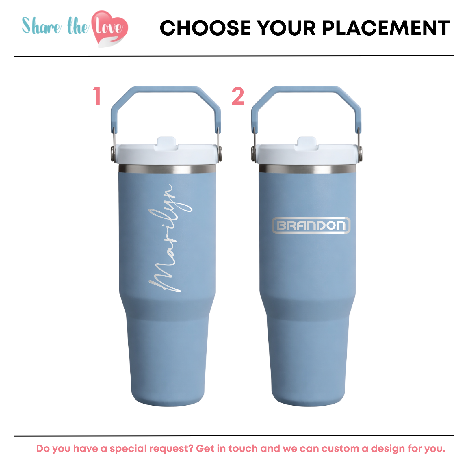 Personalised Stanley Iceflow Flipstraw 2.0 0.89L - Indigo