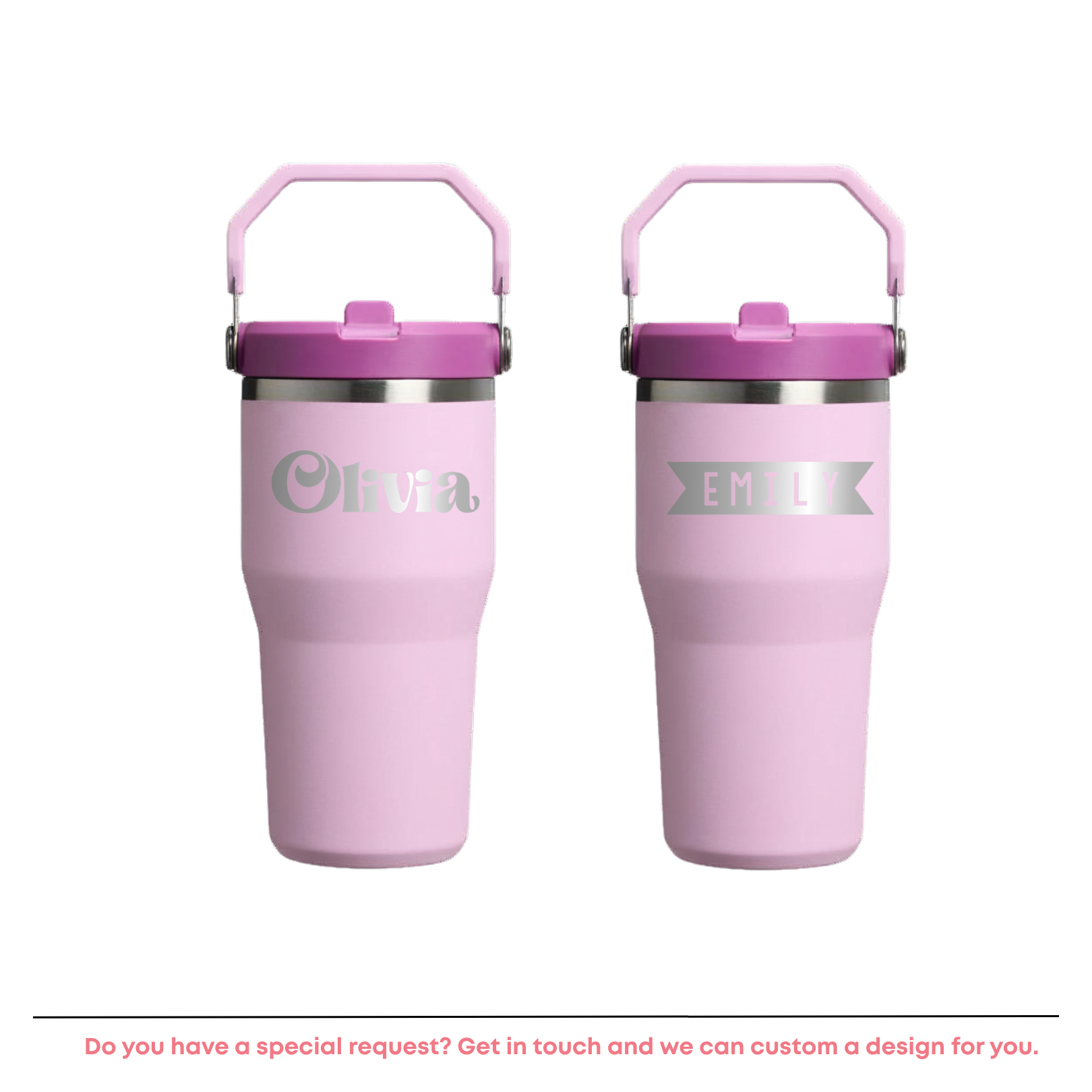 Personalised Stanley Iceflow Flipstraw 0.6L - Cherry Blossom