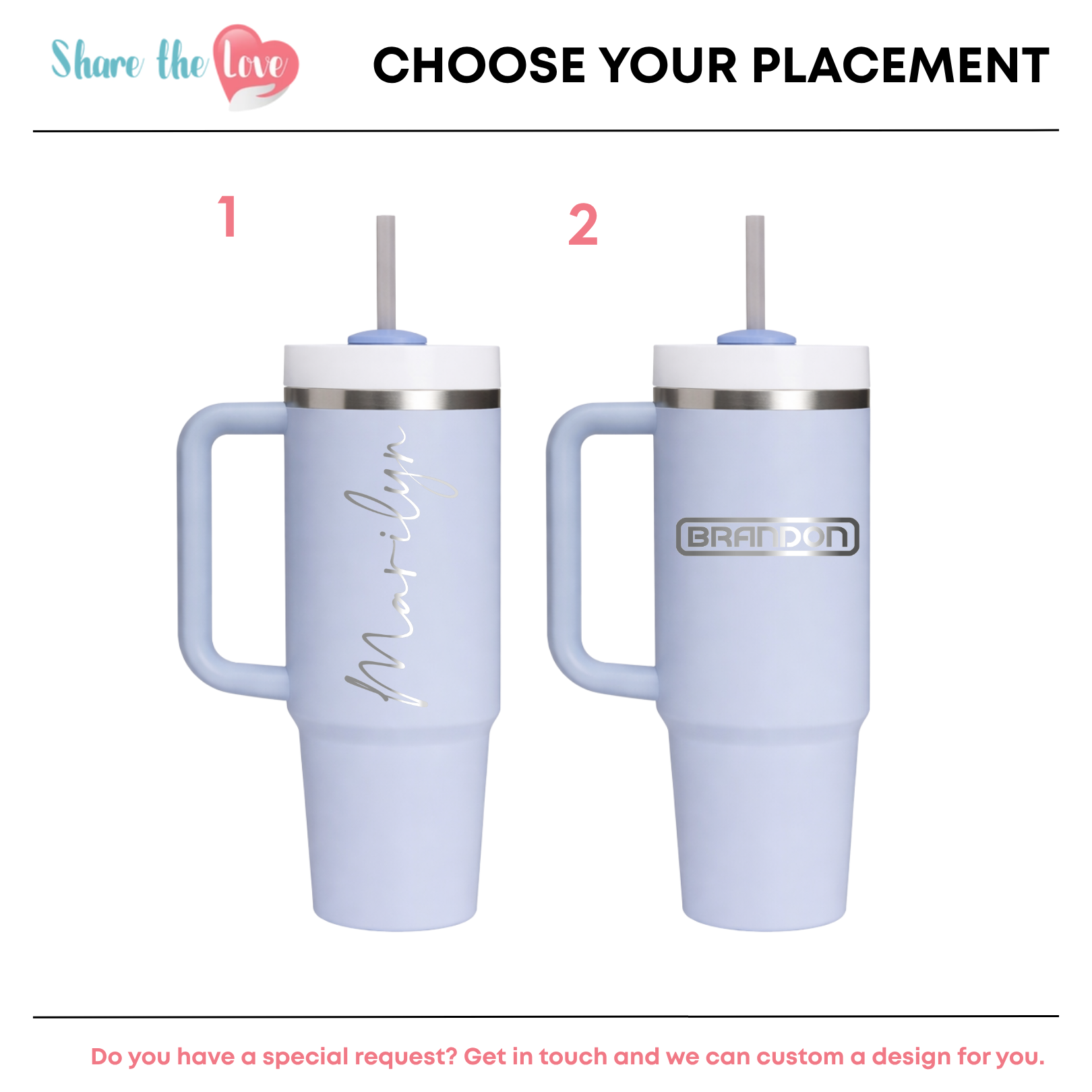 Personalised Stanley Quencher H2.0 Flowstate 0.89L - Dew Drop
