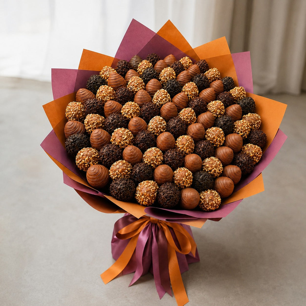 Grand Luxury Strawberry Chocolate Bouquet