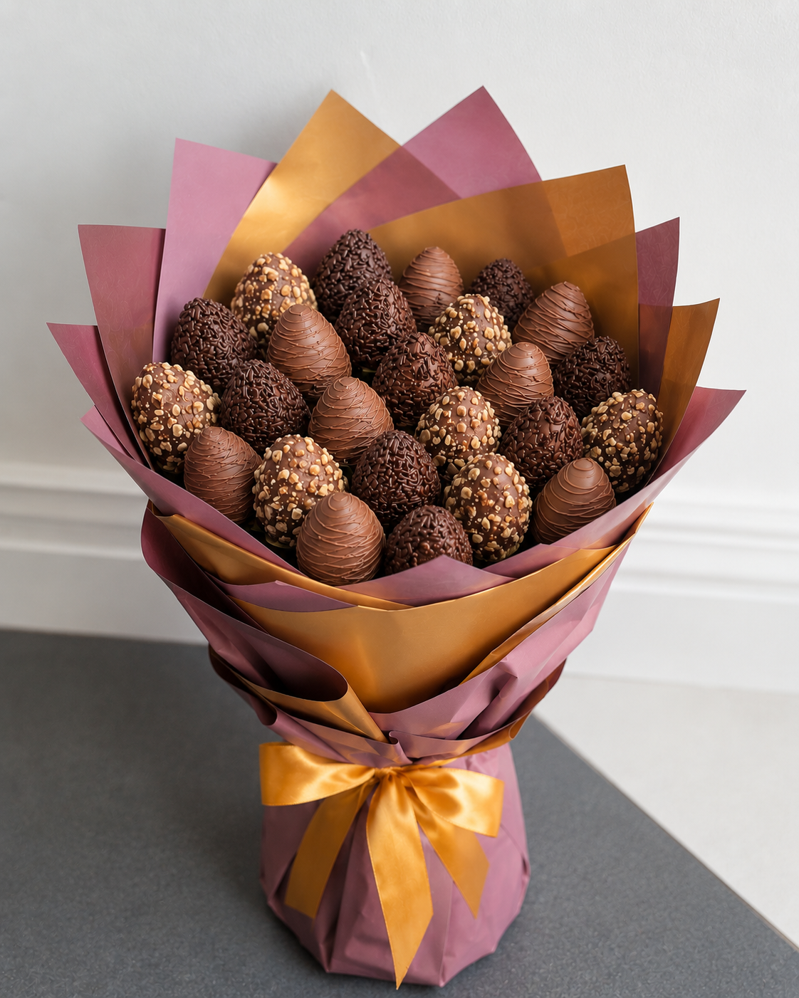 Handy Luxury Strawberry Chocolate Bouquet