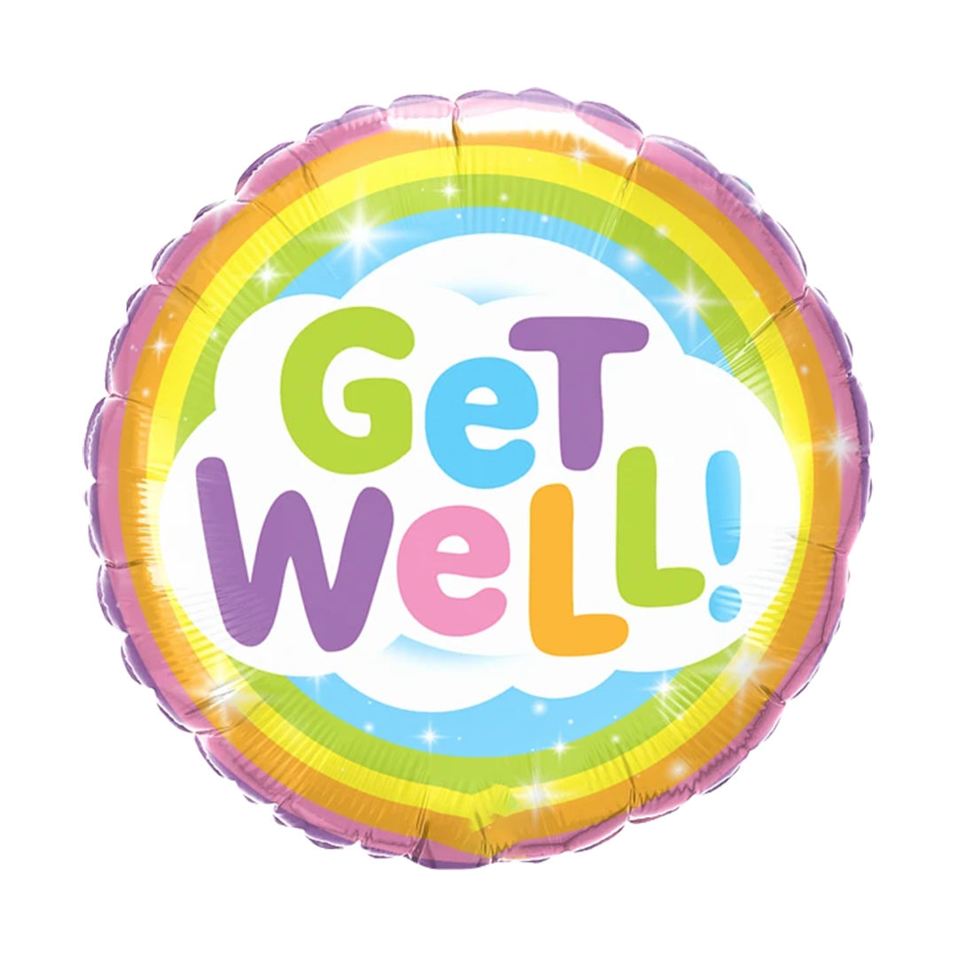 Get Well - Round Foil Balloon