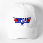 Personalised Top Dad Cap - White