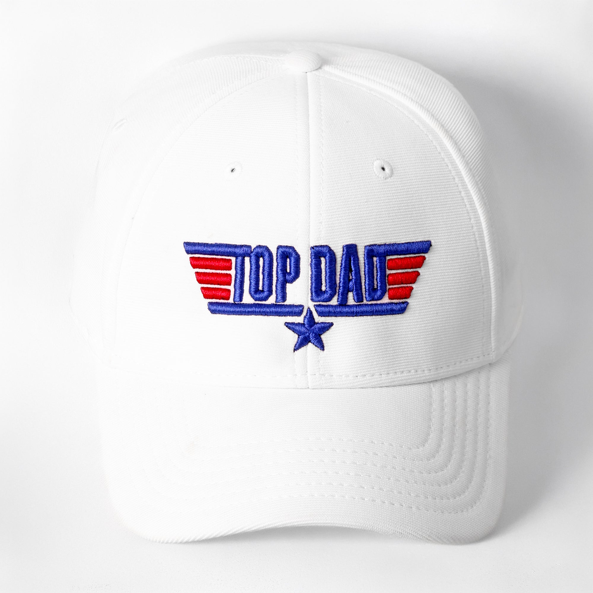Personalised Top Dad Cap - White