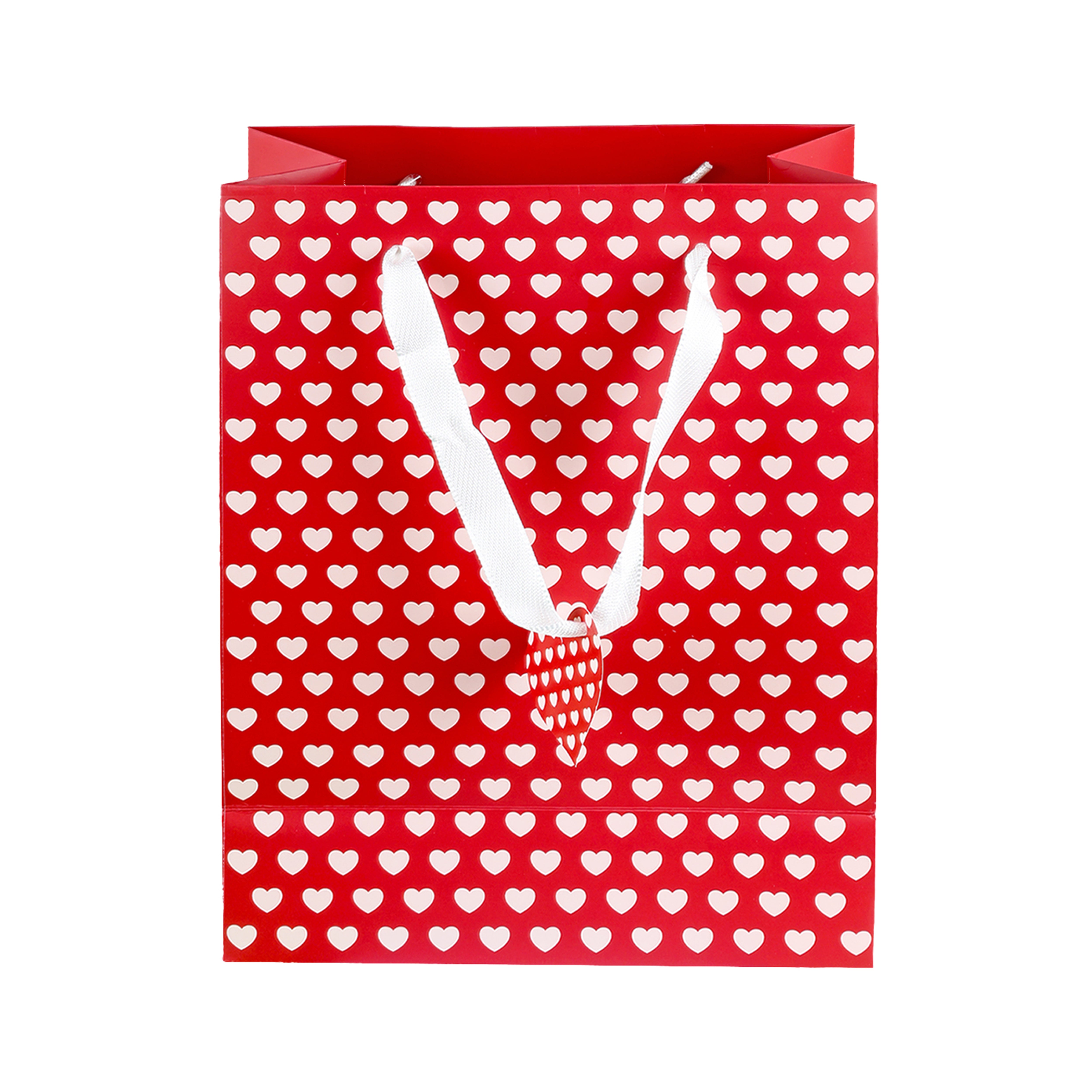 Red & White Love-Themed Gift Bag