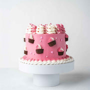 1kg Pink Cups and Cream Cake