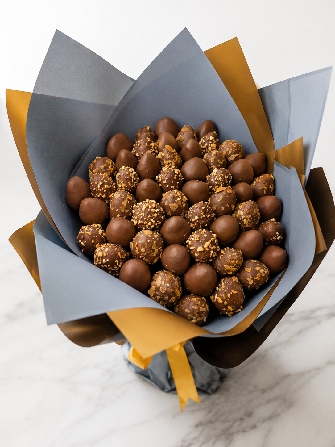 Golden Crunch Strawberry Bouquet