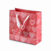 Love Hearts Red Gift Bag, Medium