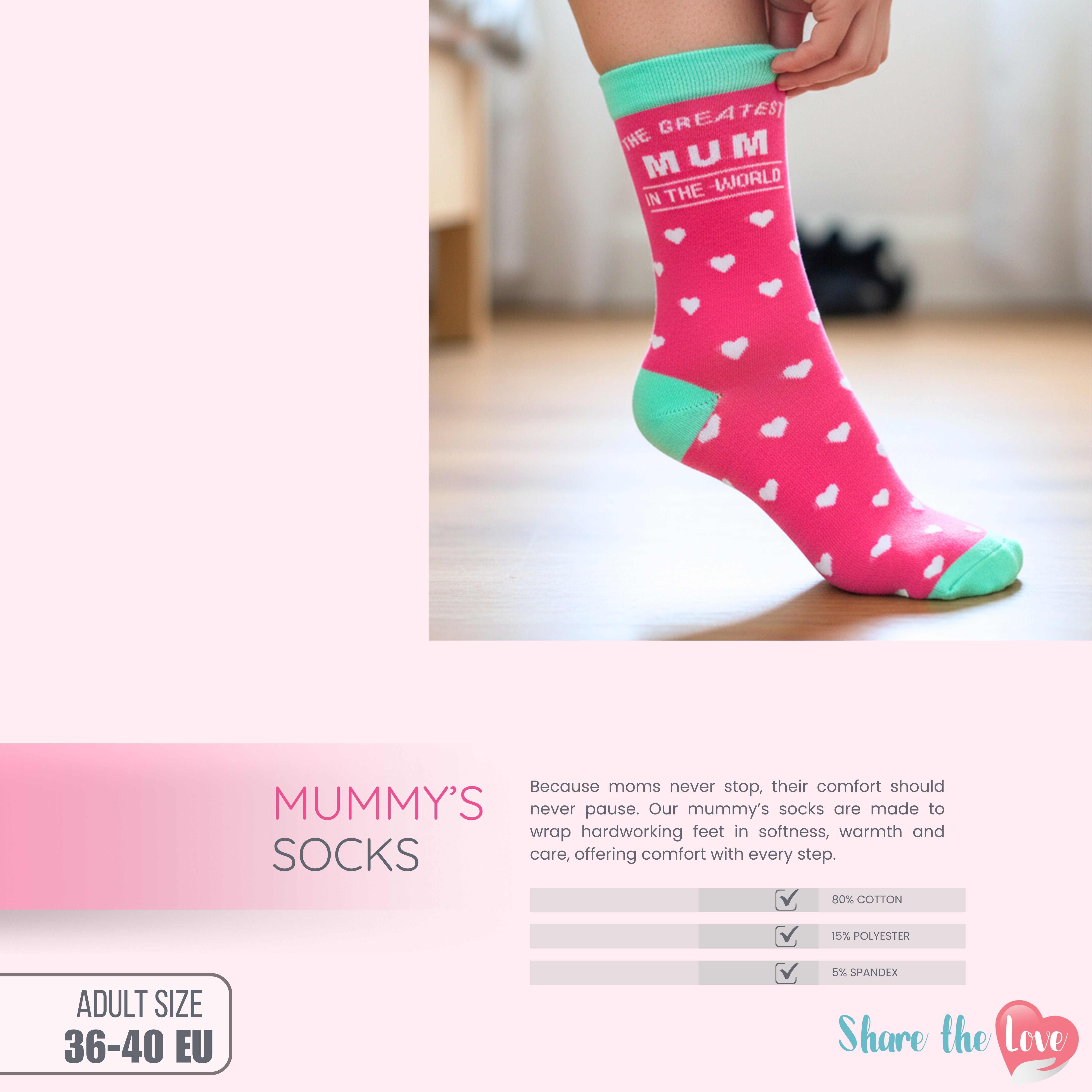 No. 1 Mum Socks