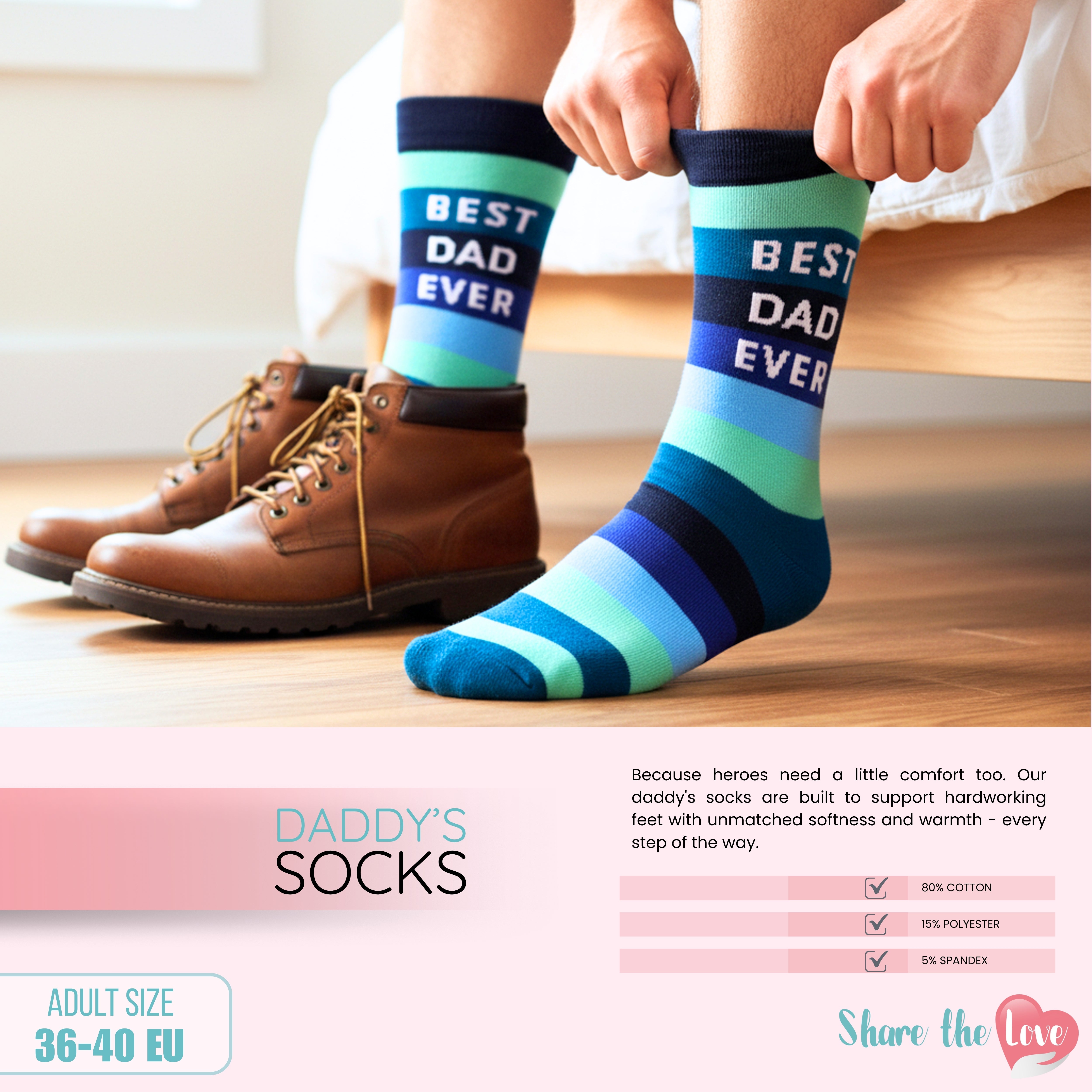 Best Dad Ever Socks