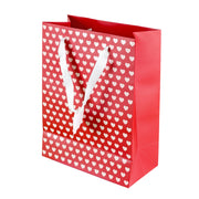 Red & White Love-Themed Gift Bag