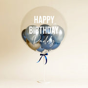 Blue Personalised Balloon On Stand