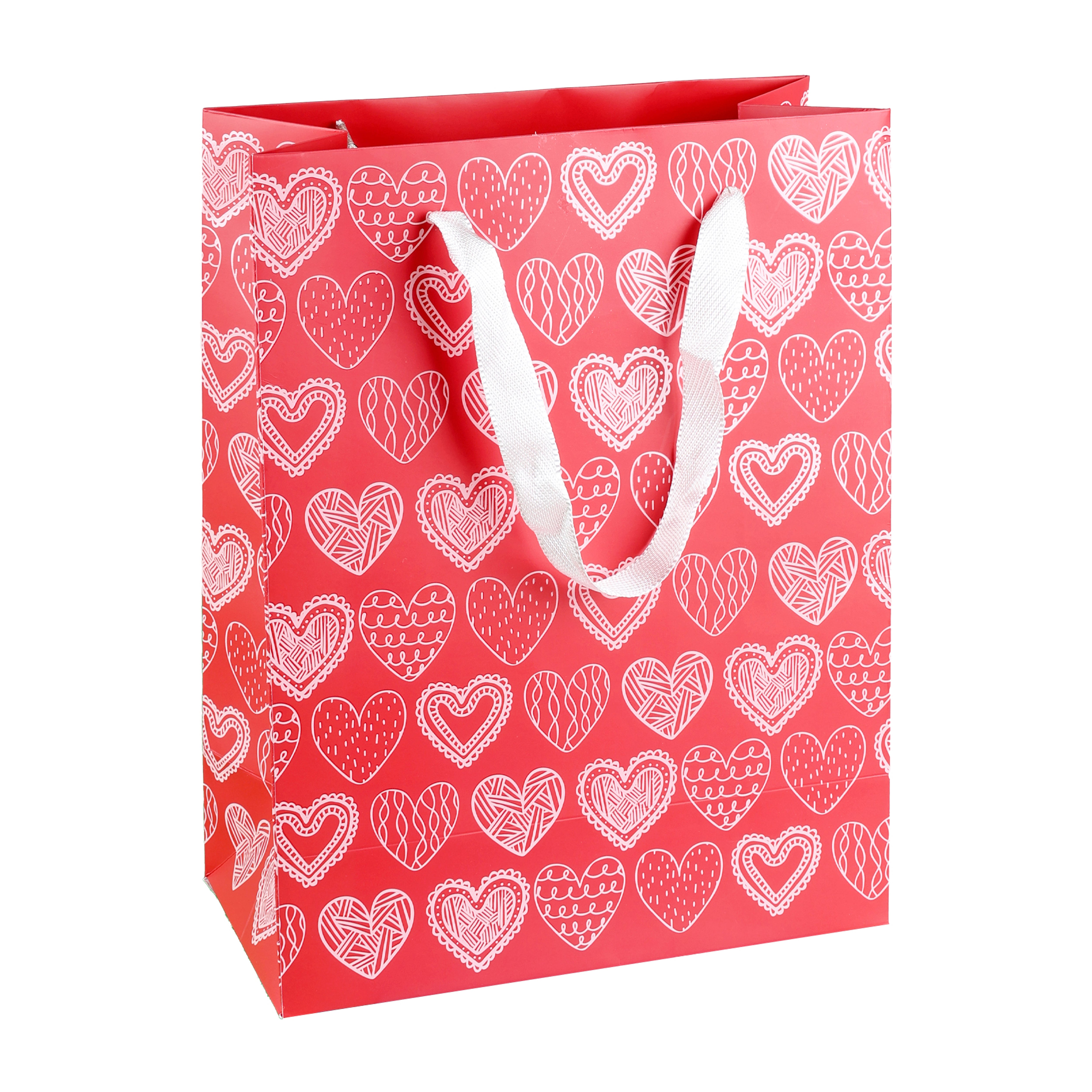 Love Hearts Red Gift Bag, Large