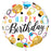 Birthday Glitter Dots 18 Inch Foil Balloon