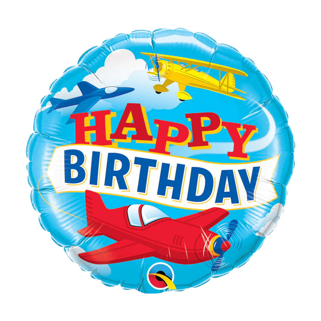 18" Planes Theme Birthday Balloon