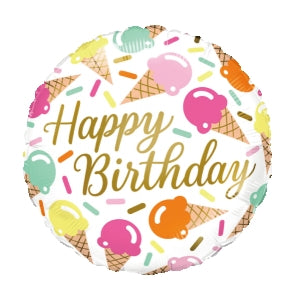 18" Doodle art Theme Birthday Balloon