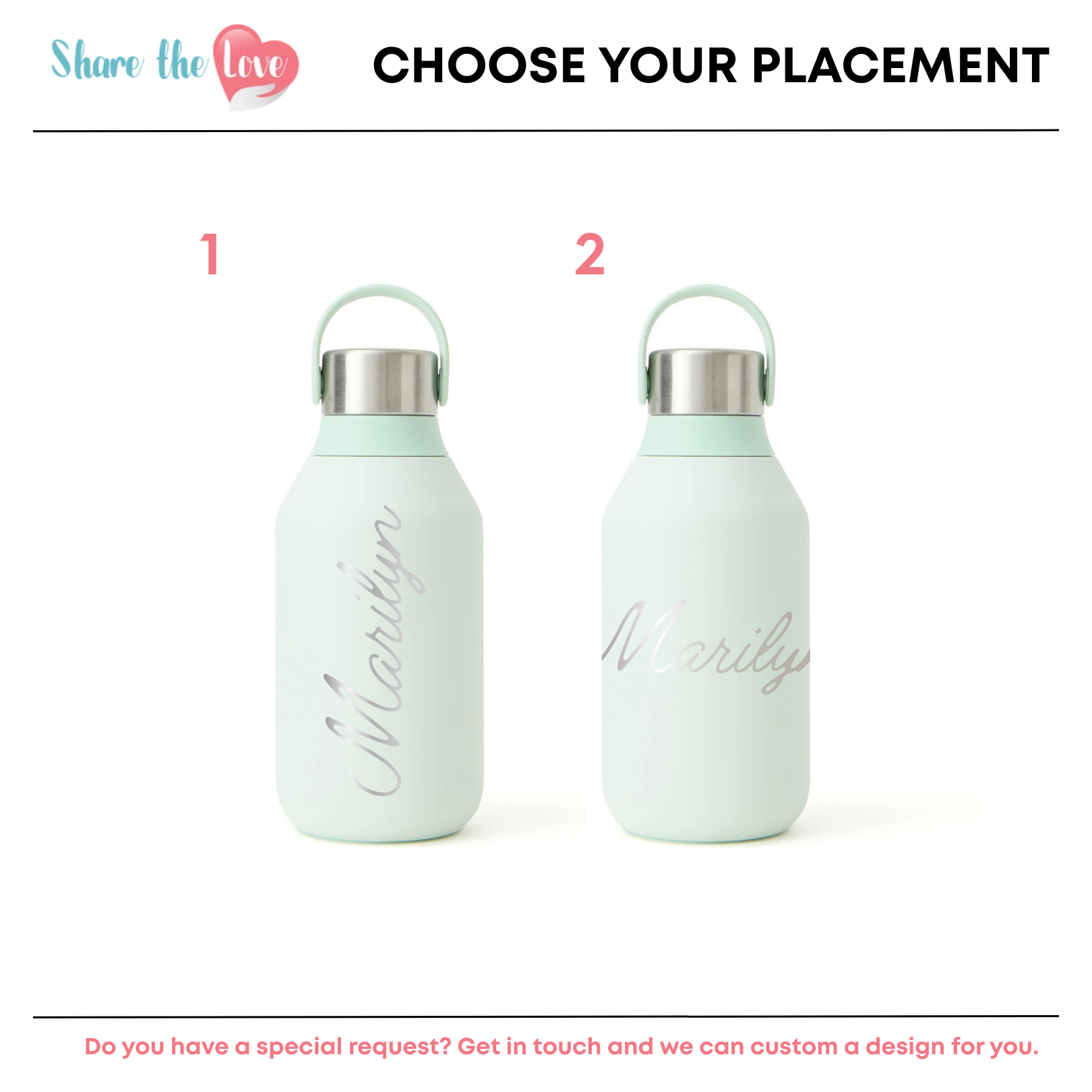 Personalised Chilly's Series 2 350ml - Lichen Green