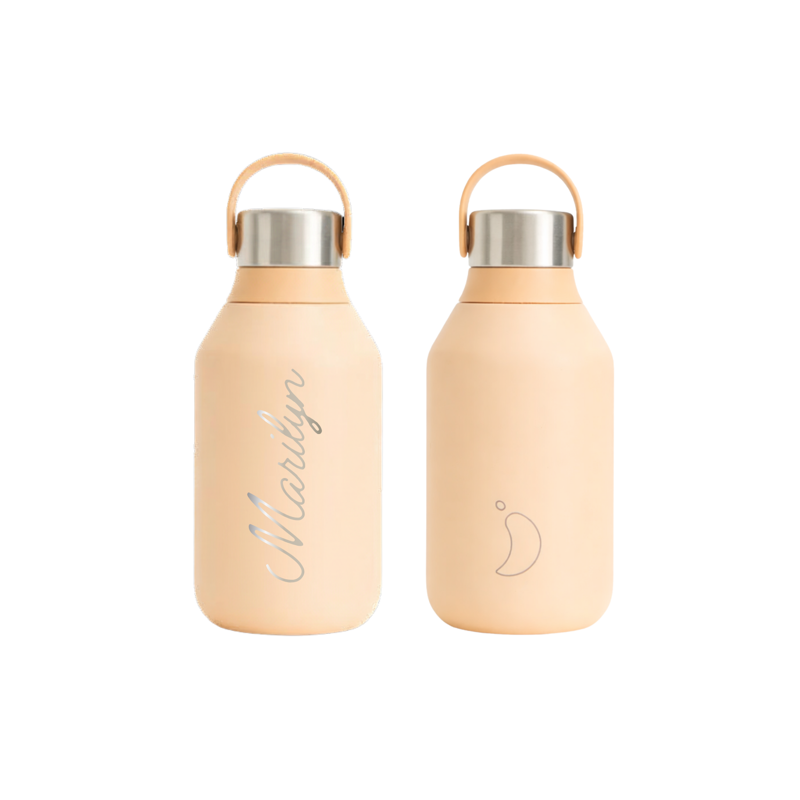 Personalised Chilly's Series 2 350ml - Peach Orange