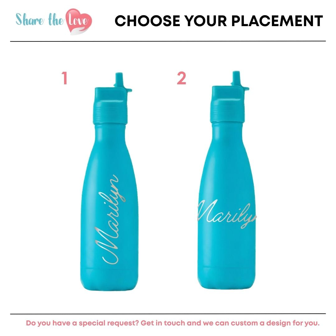Personalised Original Kids Bottle 350ml - Aqua