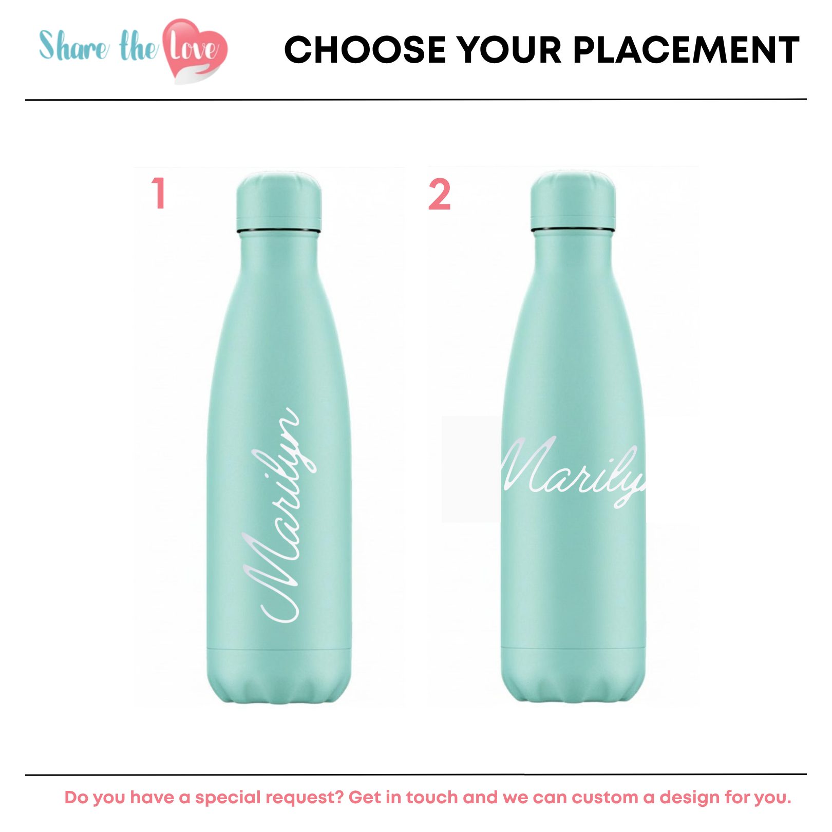 Personalised Chilly's Original 500 ml - Pastel All Green