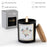 Merry Christmas Scented Candle - Black - 300 ml