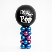 Pop me Gender Reveal Balloon On Stand