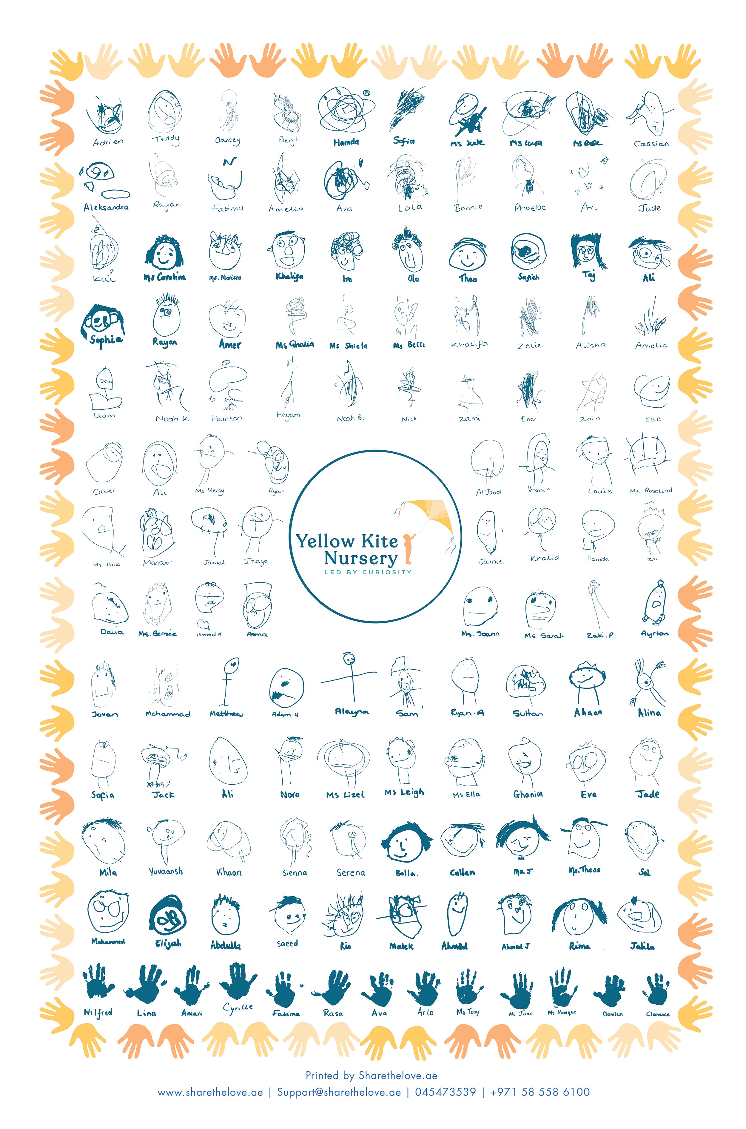 Class Tea Towel(2025) - Yellow Kite Nursery