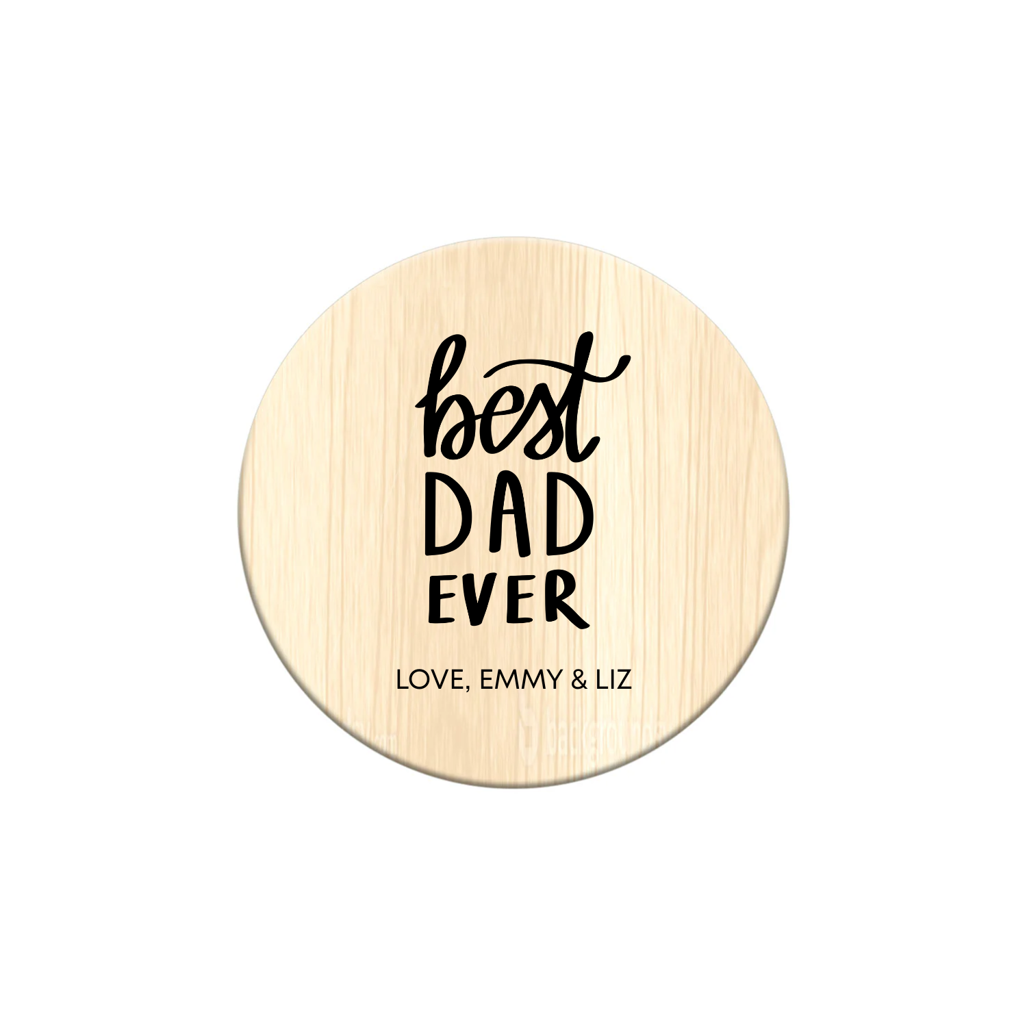 Personalised Wood Coaster