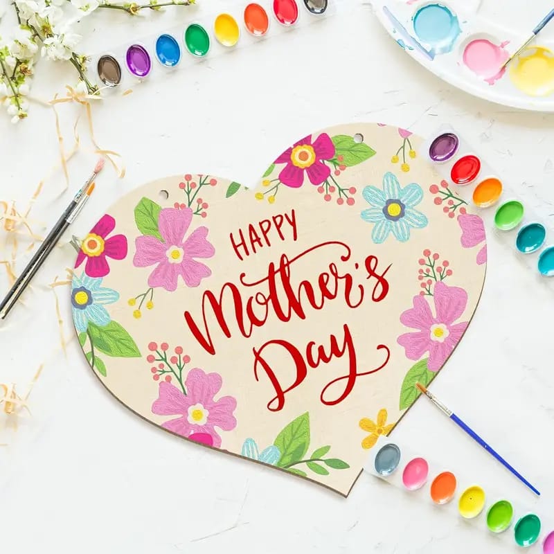 Door Front Happy Sign Day Heart Shaped Sign