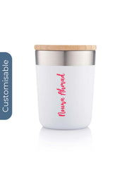 Personalised Recycled Insulated Mug - White