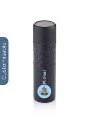 Personalised 500 ml Mosa stainless steel Flask Black