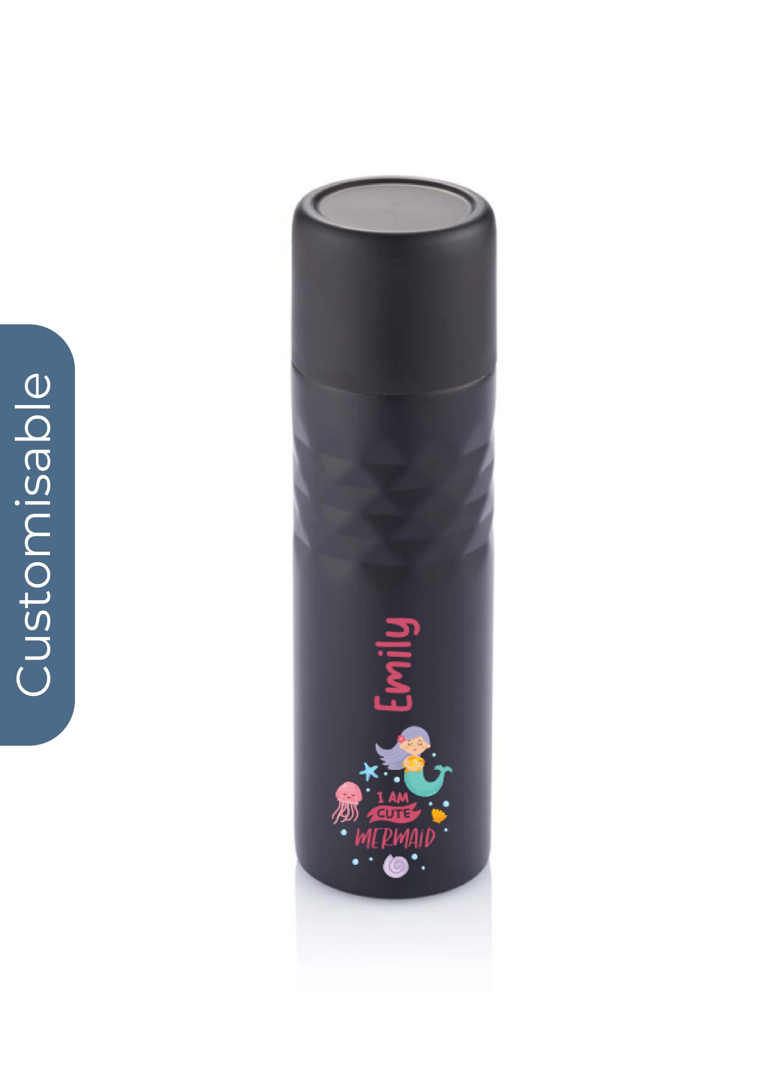 Personalised 500 ml Mosa stainless steel Flask Black