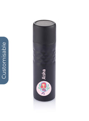 Personalised 500 ml Mosa stainless steel Flask Black