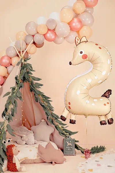 Foil balloon Number 2 - Roe-deer