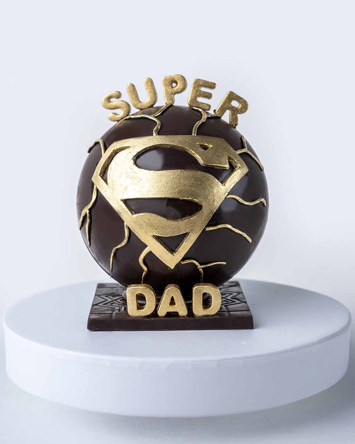 Super Dad Dark Chocolate Smash Cake