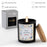 Personalised Christmas Candle - Black A