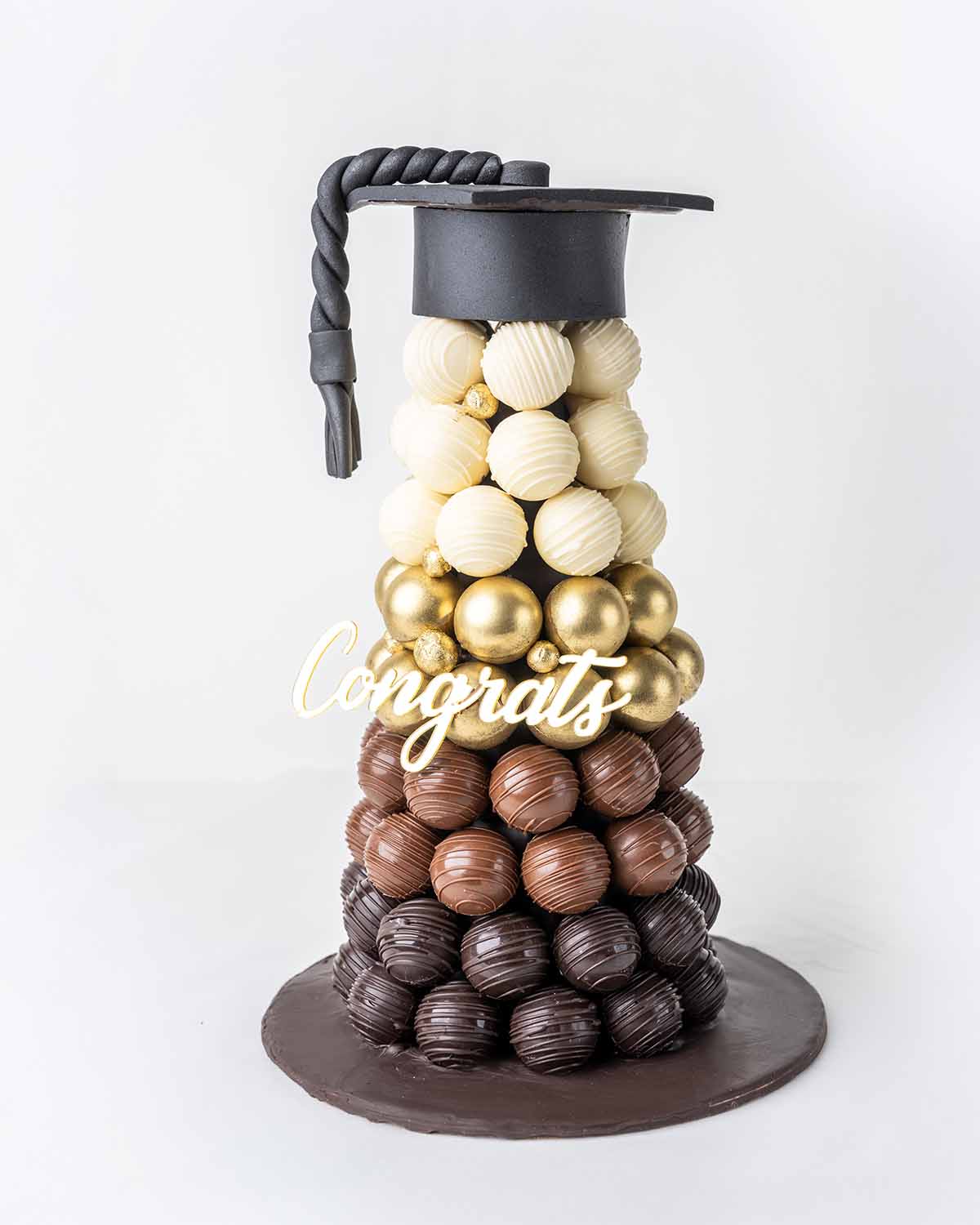 Chocolate Truffles Tower Graduation Theme