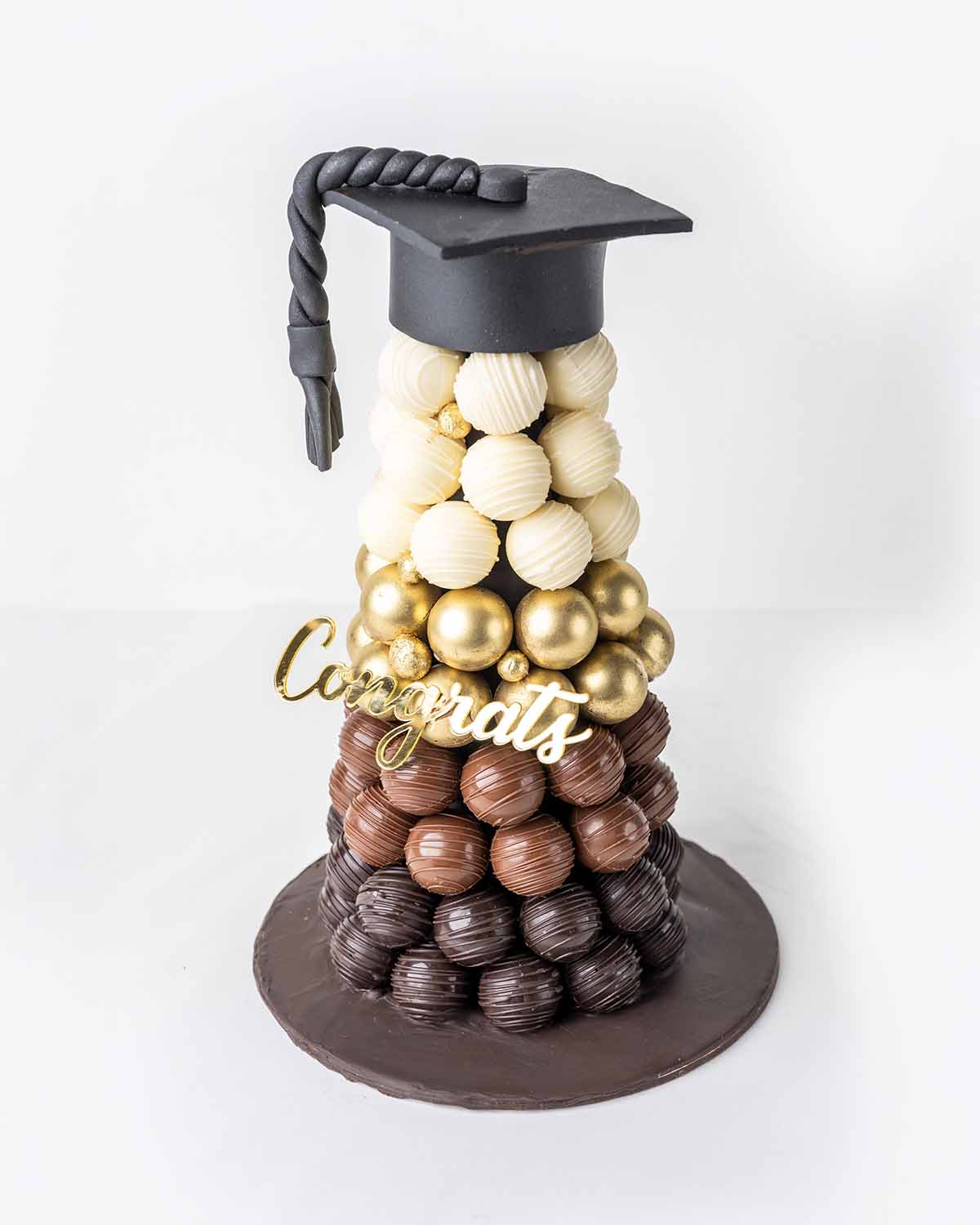 Chocolate Truffles Tower Graduation Theme