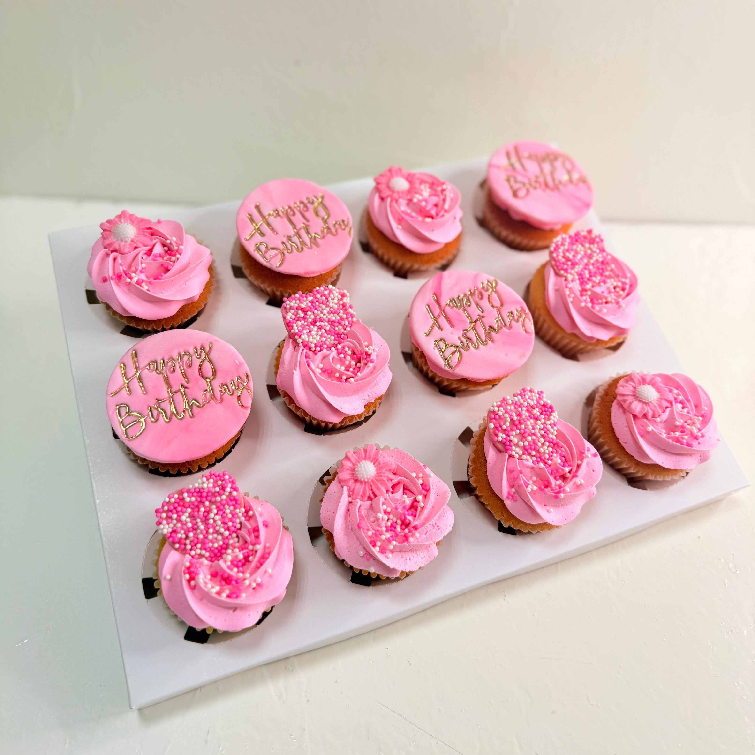 Happy Birthday Cupcakes for Her
