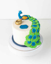 1kg Peacock Cake