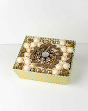 White and Golden Diwali Gift Tray