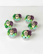 succulent and skeleton Cupcakes