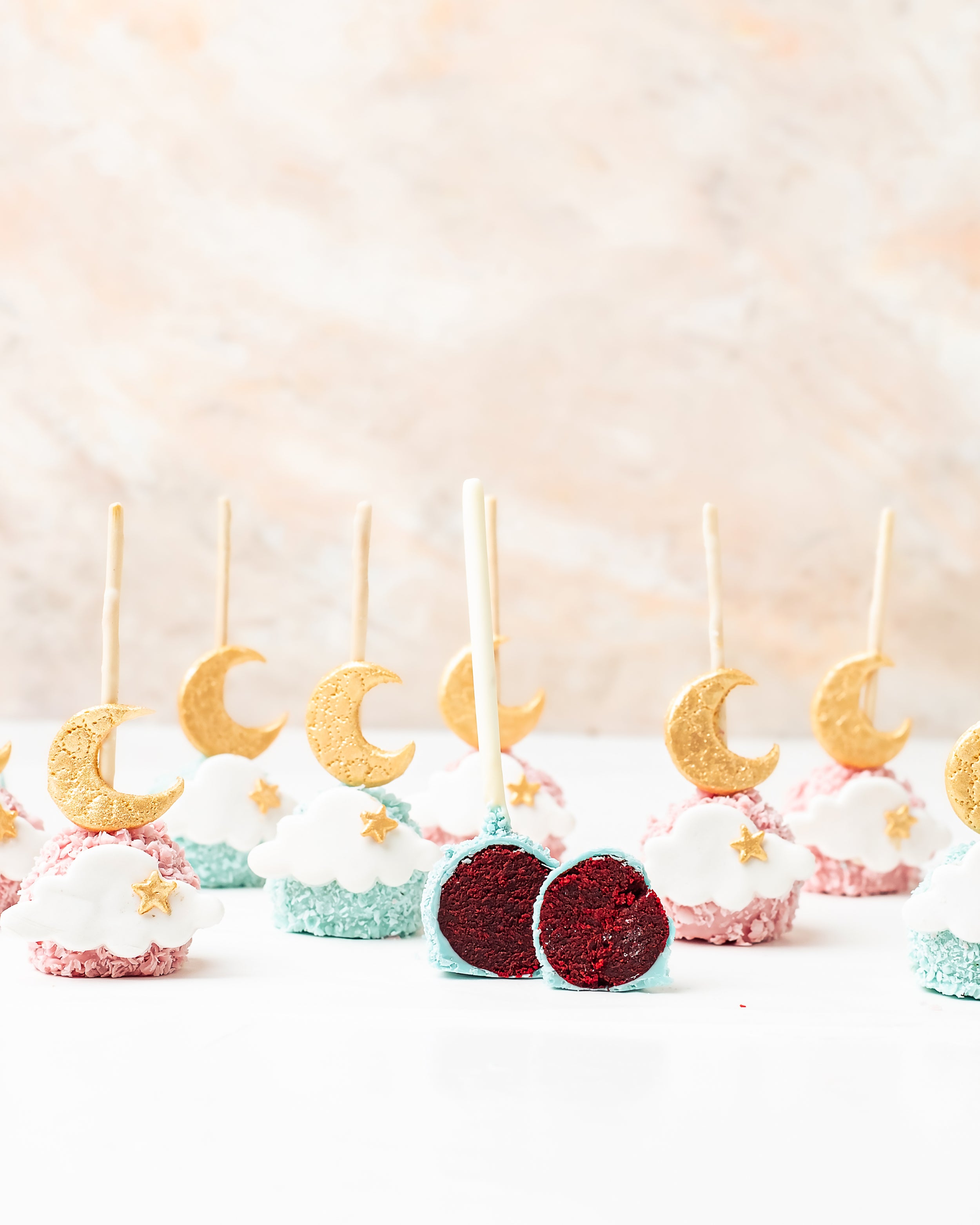 Pink and Blue Cake Pops