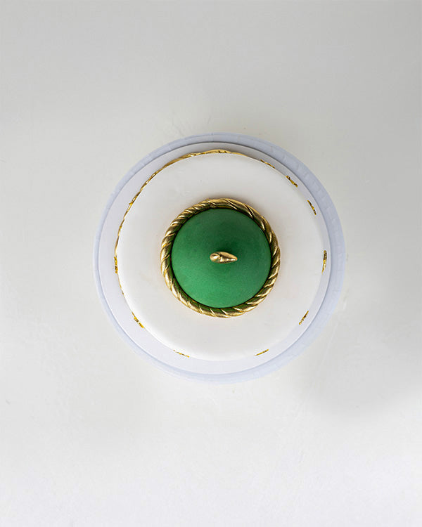 1kg White and Green Ramadan Cake
