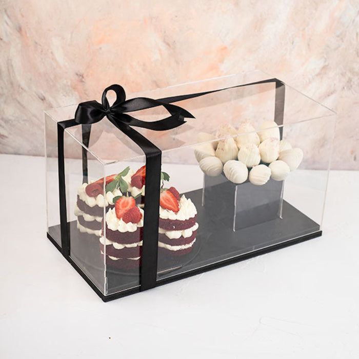 Mini Cakes and Berries Arrangement