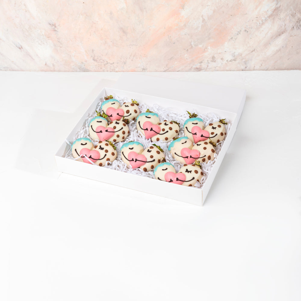 Hugging Chocolate Covered Designer Strawberries